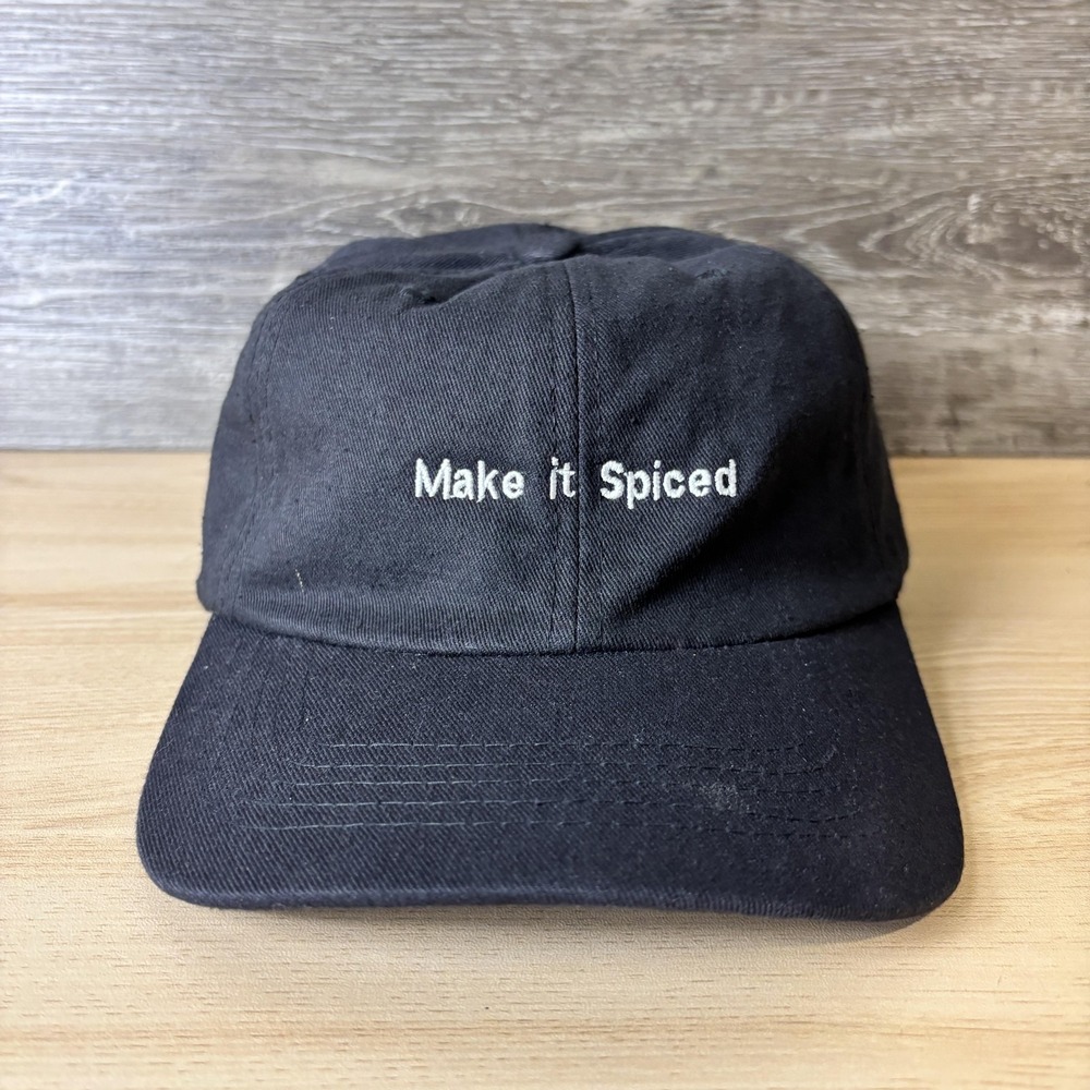 Bacardi Hat Cap Strap Back Black Make It Spiced Embroidered Logo Mens